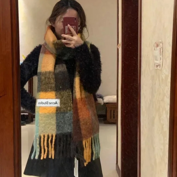 Acne Studios Plaid Scarf - Picture 1 of 3